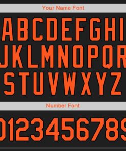 Custom Black Orange Baseball Jersey Suit for daily life, Fabric: 95% polyester and 5% spandex, Regular fit, Stitch Color: automatically matched based on patterns