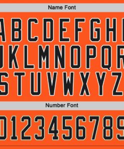 Custom Orange Black-White Hockey Jersey Suit for daily life, Fabric: 95% polyester and 5% spandex, Regular fit, Stitch Color: automatically matched based on patterns